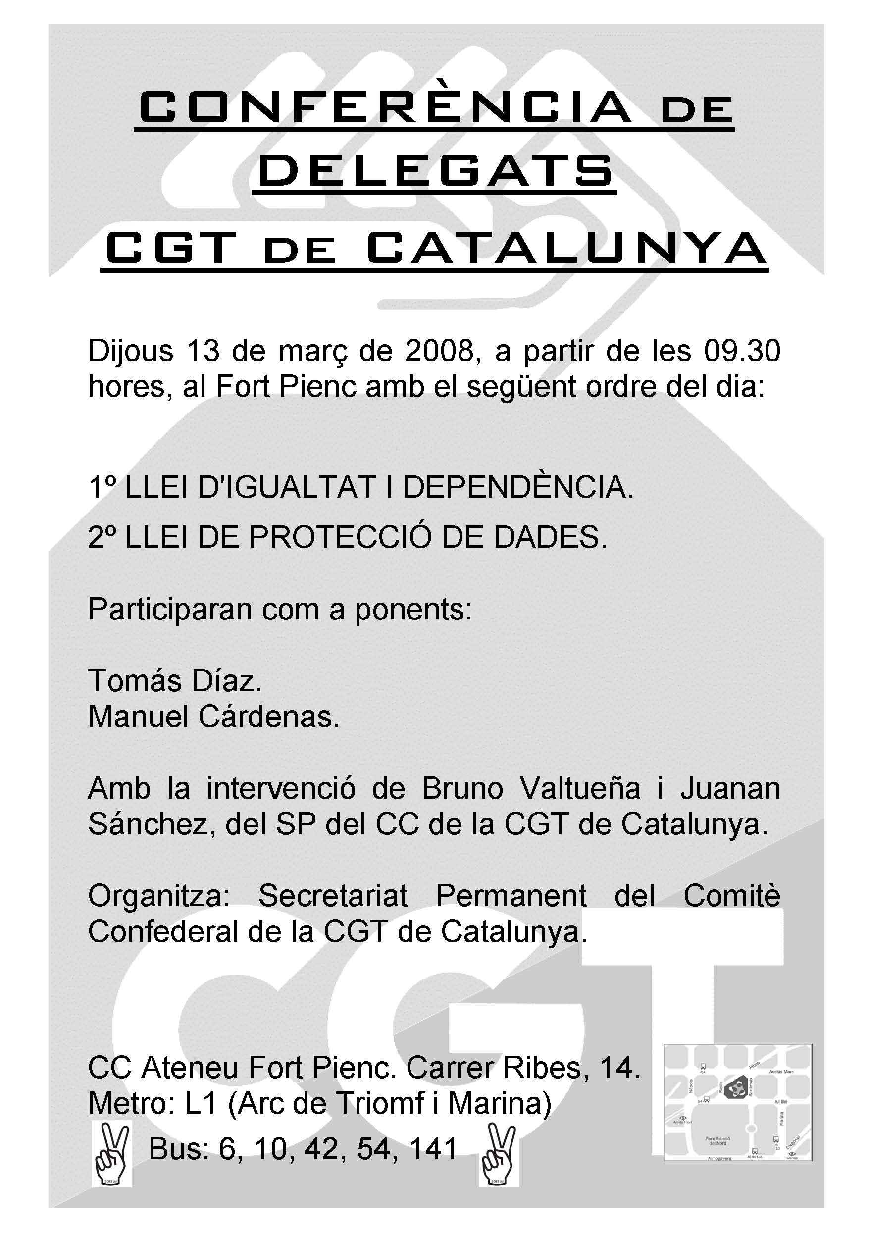 cartell conferència delegats