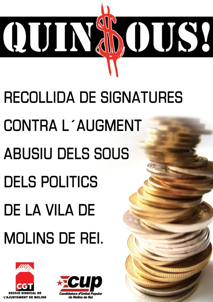 Cartell de la Campanya Quins $ous