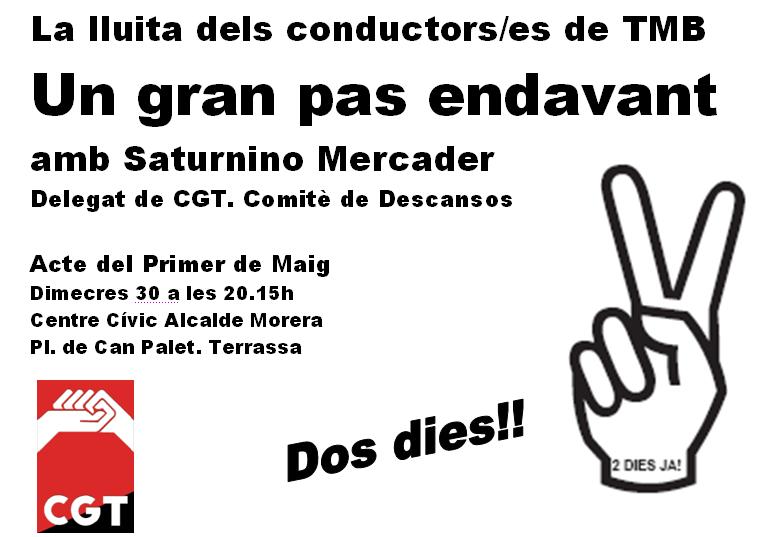 cartell xerrada cgt terrassa 30 abril