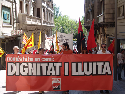 Mani 1 maig CGT Lleida 