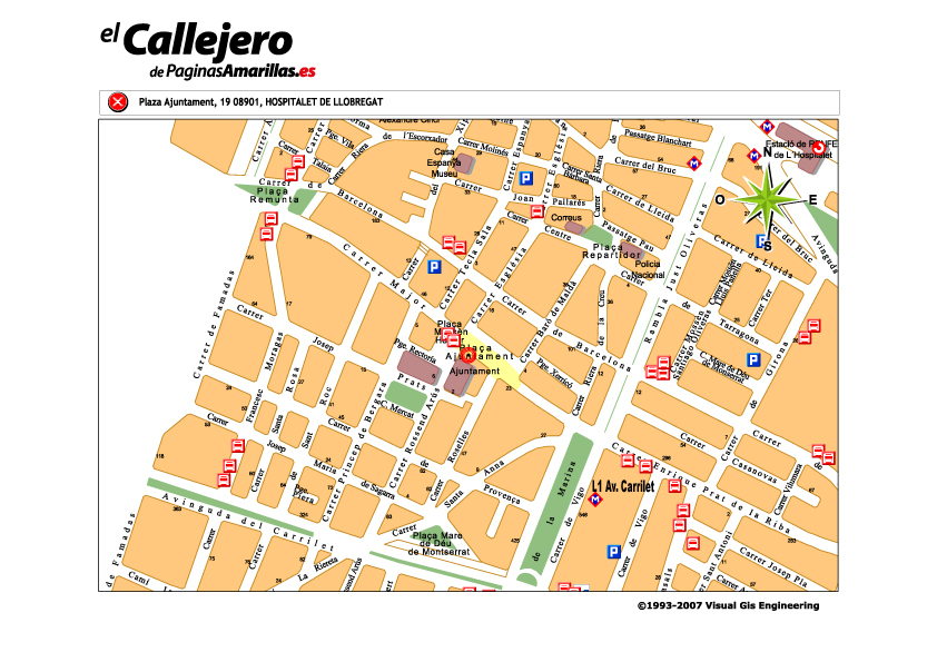 mapa zona