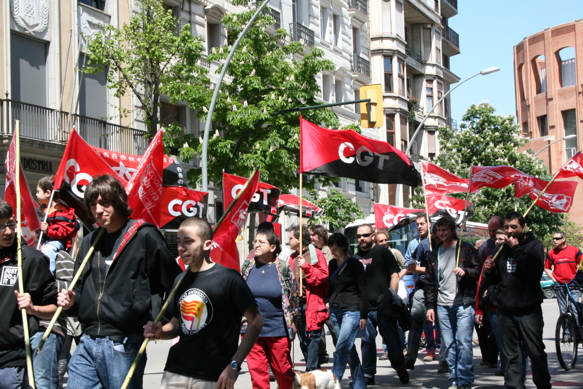 Mani 1 maig CGT Girona