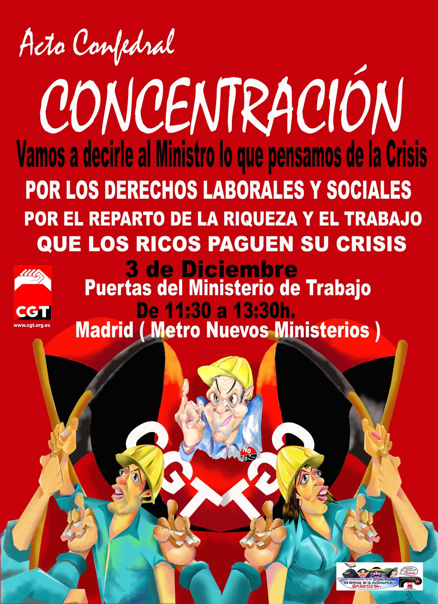 Cartell 3 desembre a Madrid