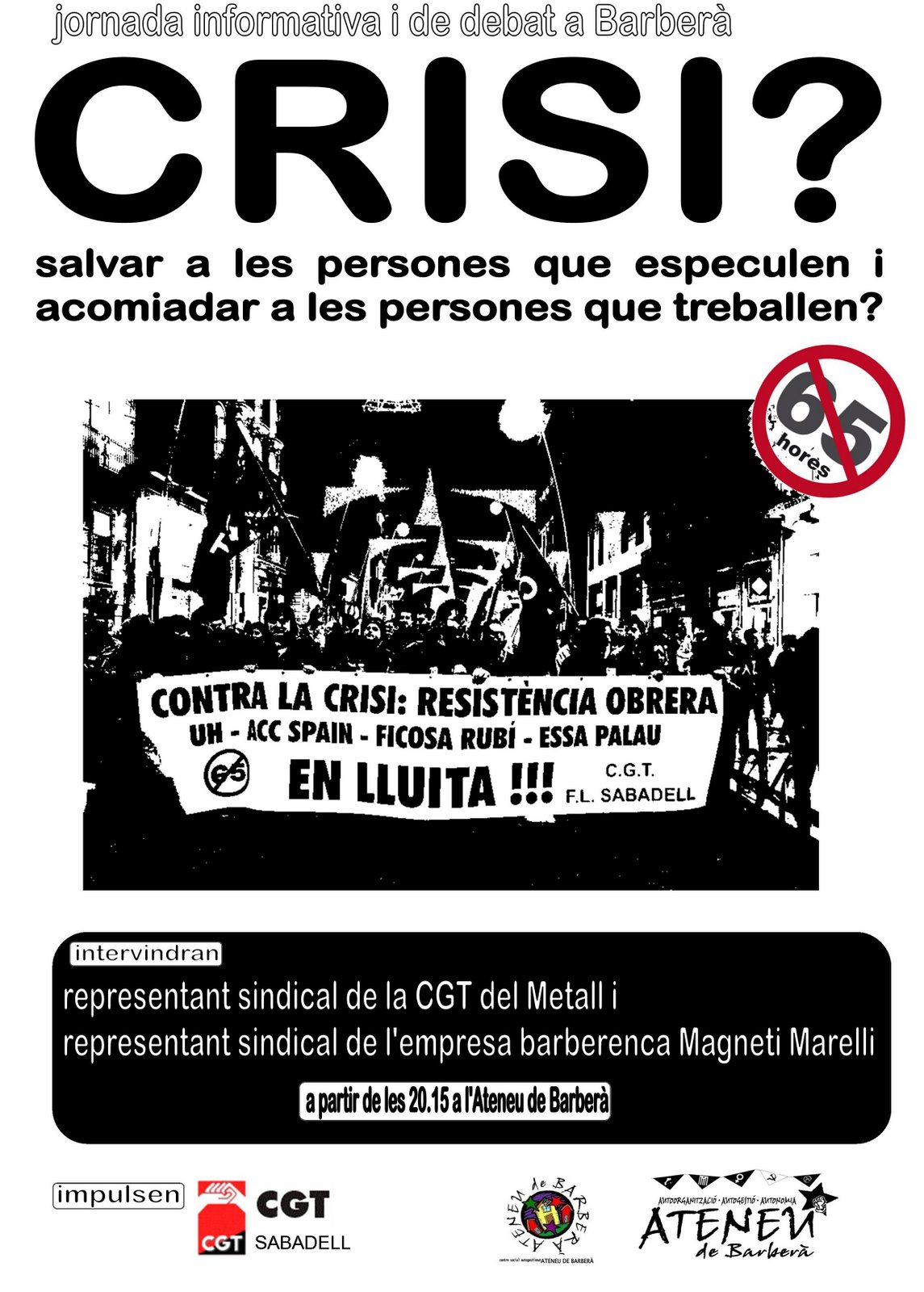 cartell xerrada crisi Barberà