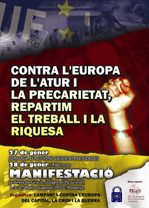 Cartell manifestació 28 gener