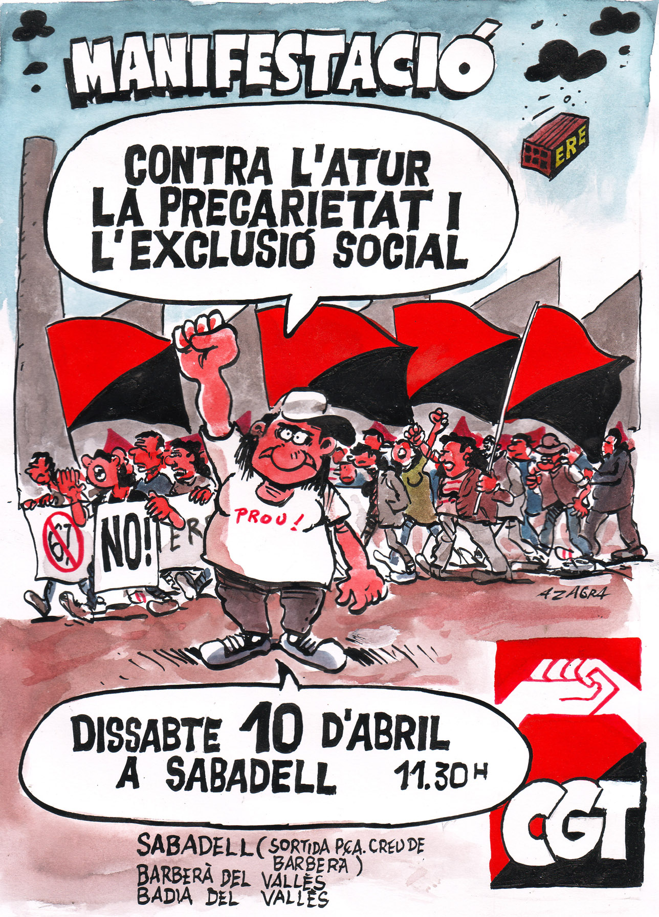 Cartell 10 d'abril Sabadell