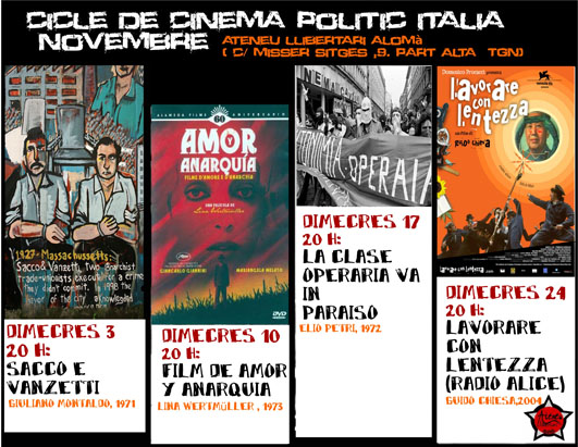 Cicle cinema polític italià