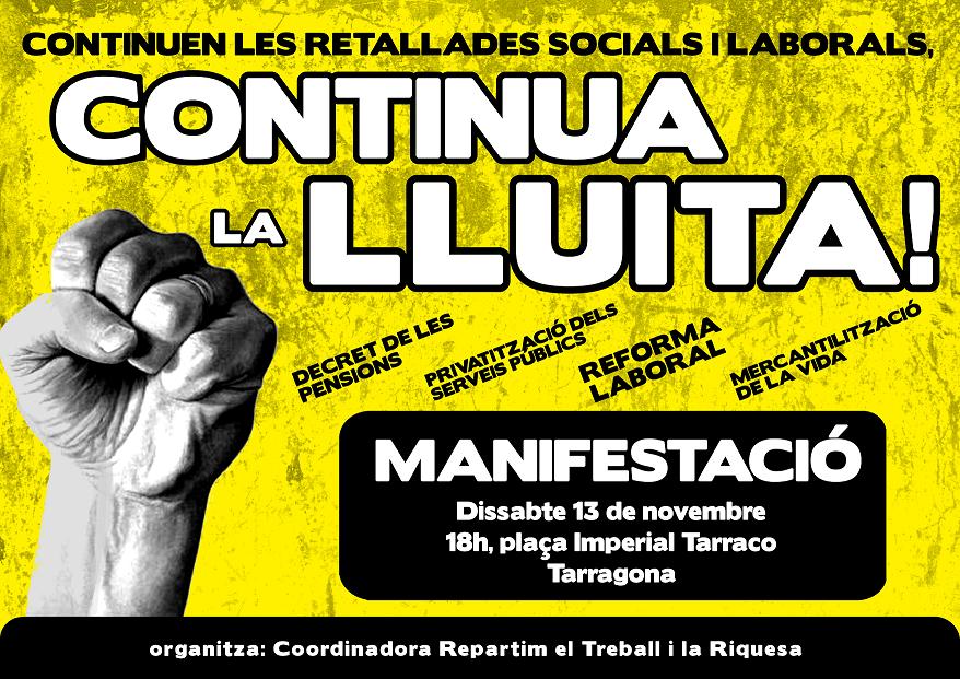 Cartell 13-N Tarragona