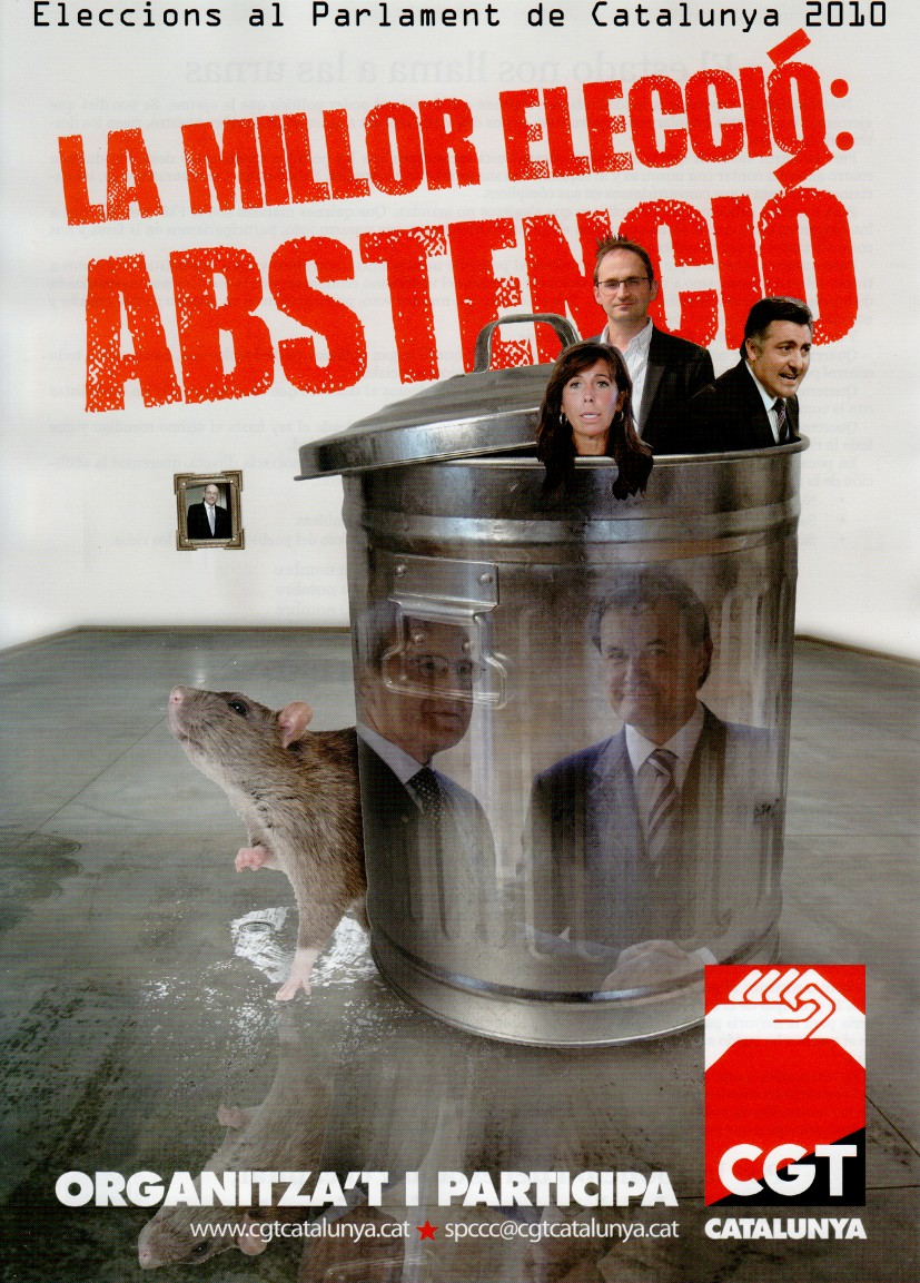 Cartell campanya abstenció