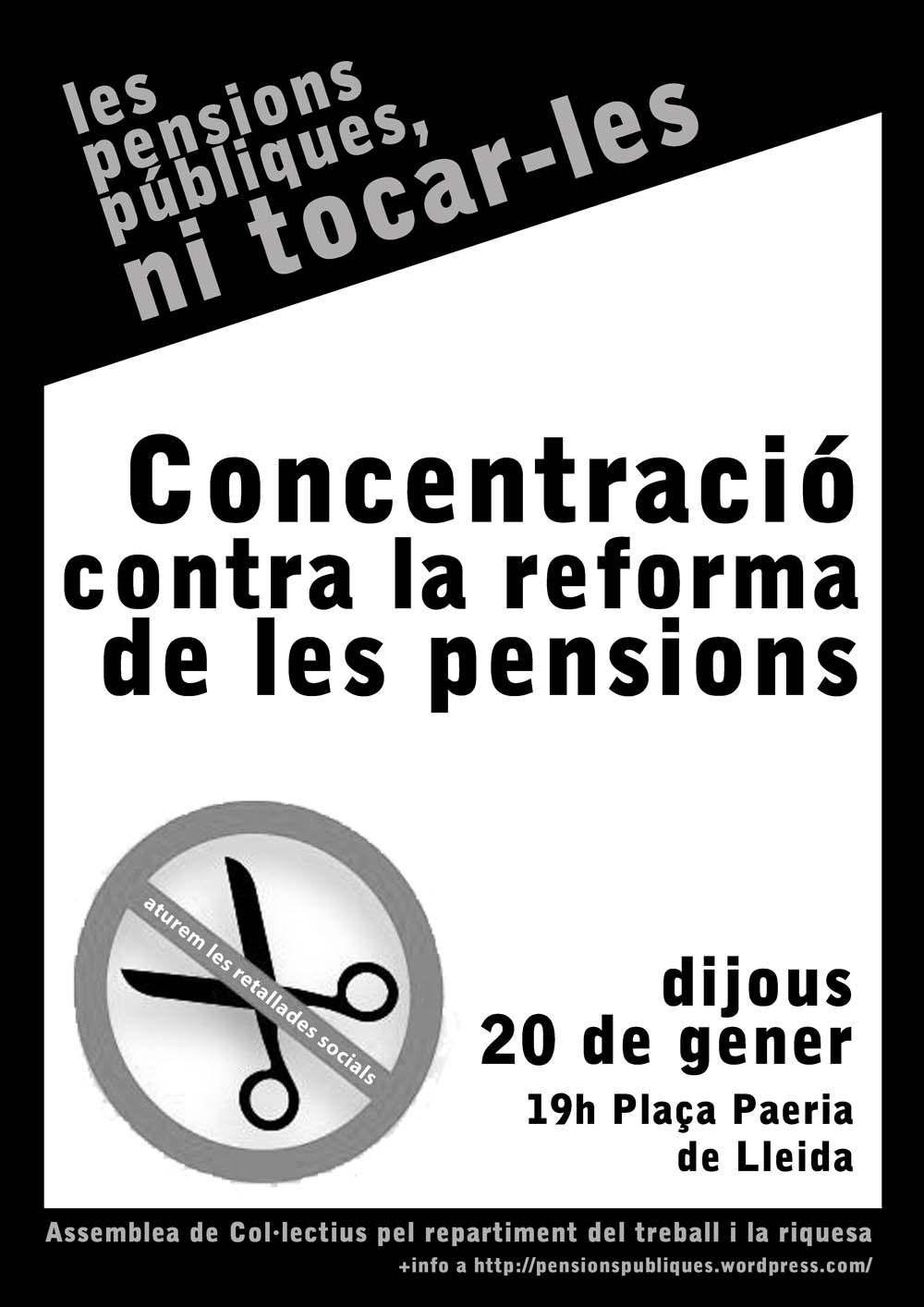 Cartell concentració Lleida