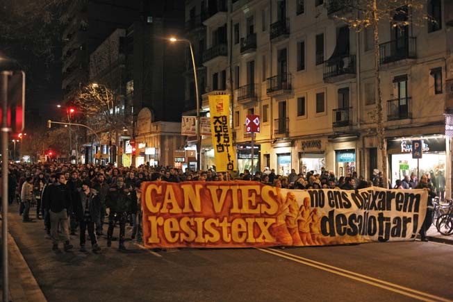 manifestació Can Vies 29-01-2011