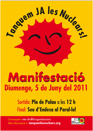 tanquem nuclears manifestació