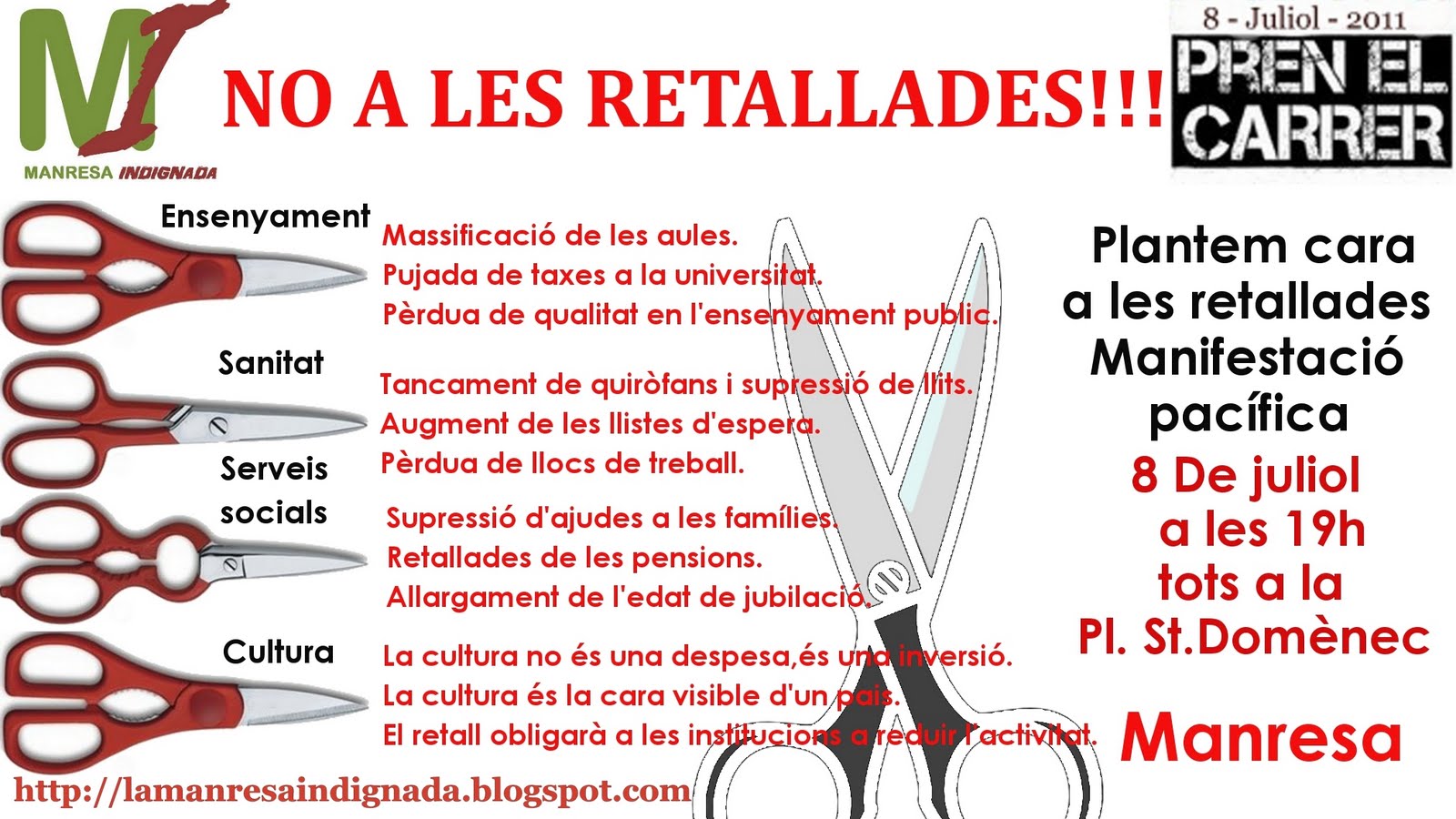 Cartell Mani dia 8 juliol