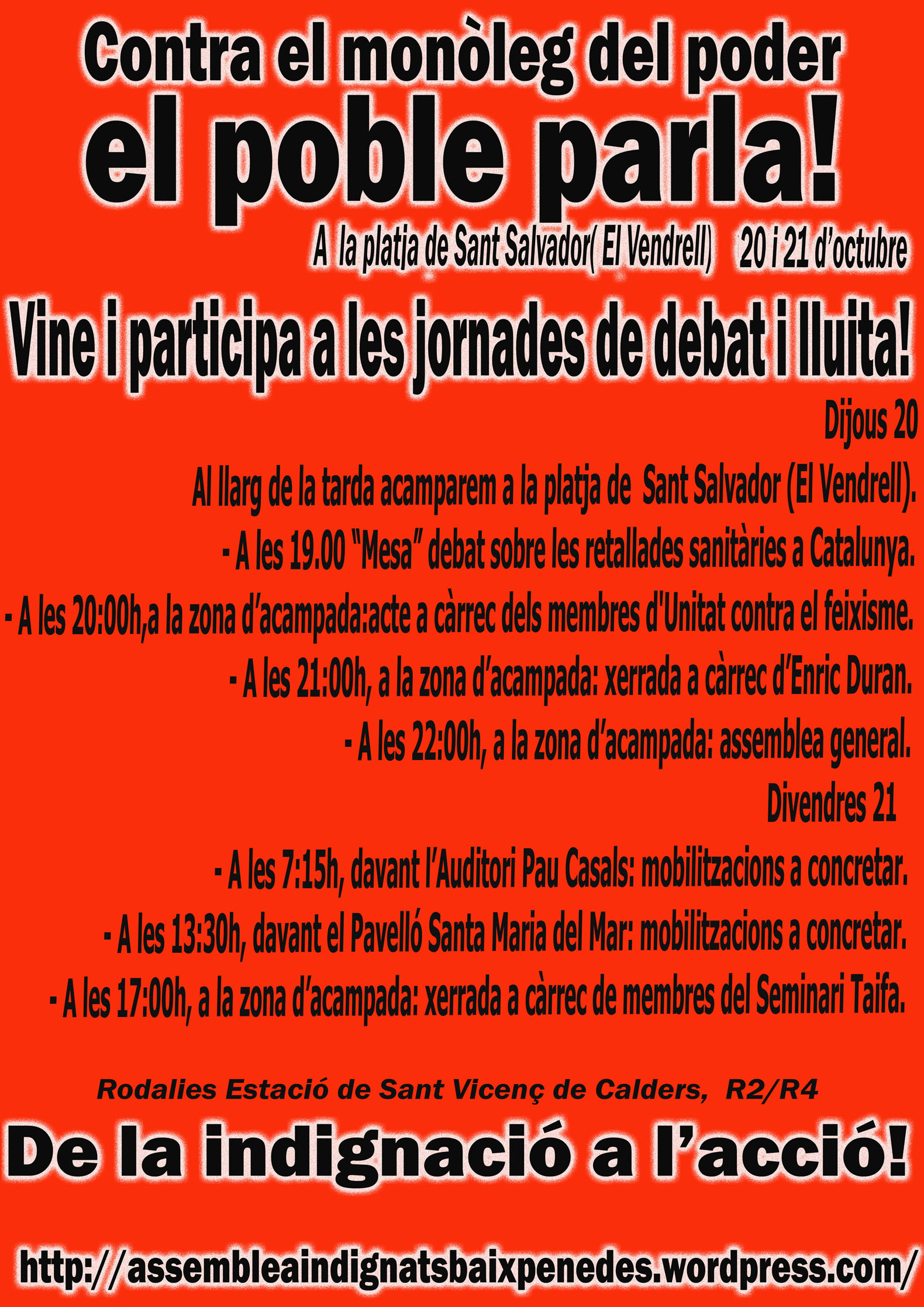 Cartell jornades el poble parla