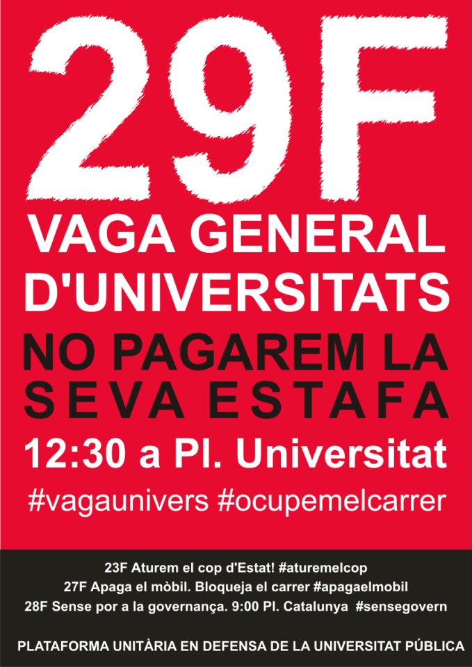 manifestació 29F