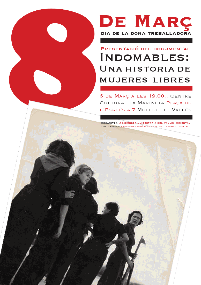 Cartell acte Mollet pel 8 de març