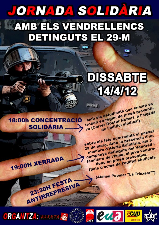 Cartell jornada solidària El Vendrell