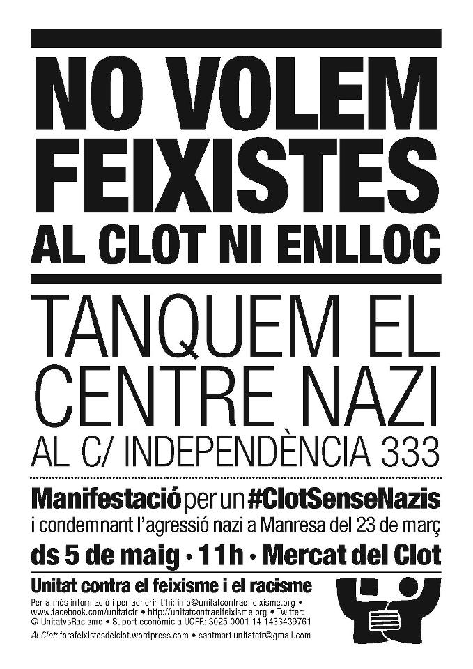 Cartell manifestació 5 maig