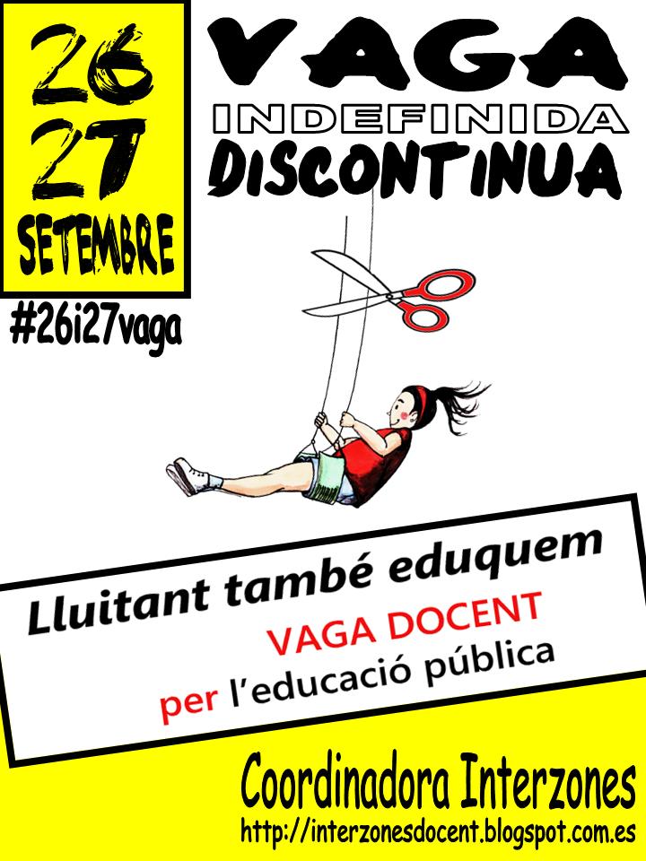 Cartell vaga 26 i 27S