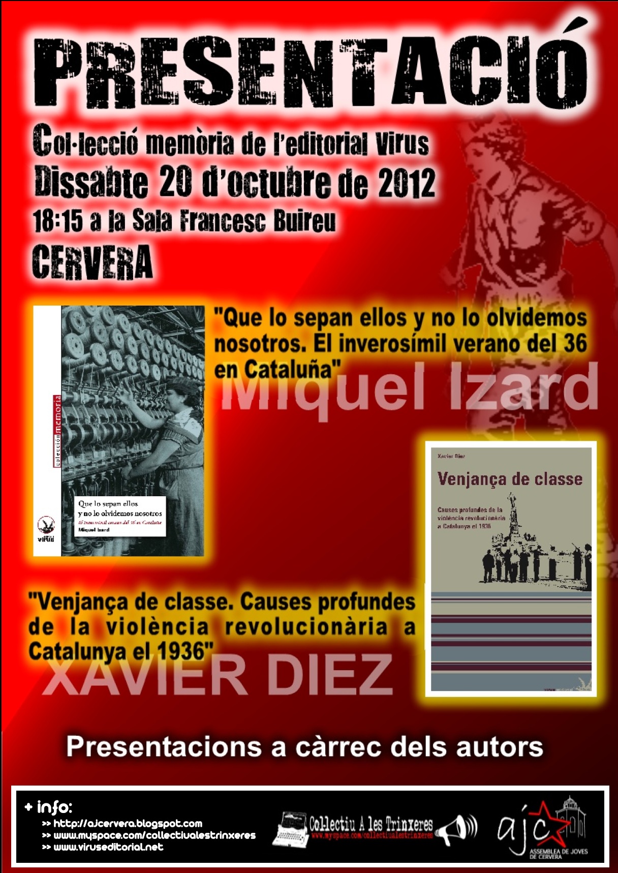 Cartell presentació llibres