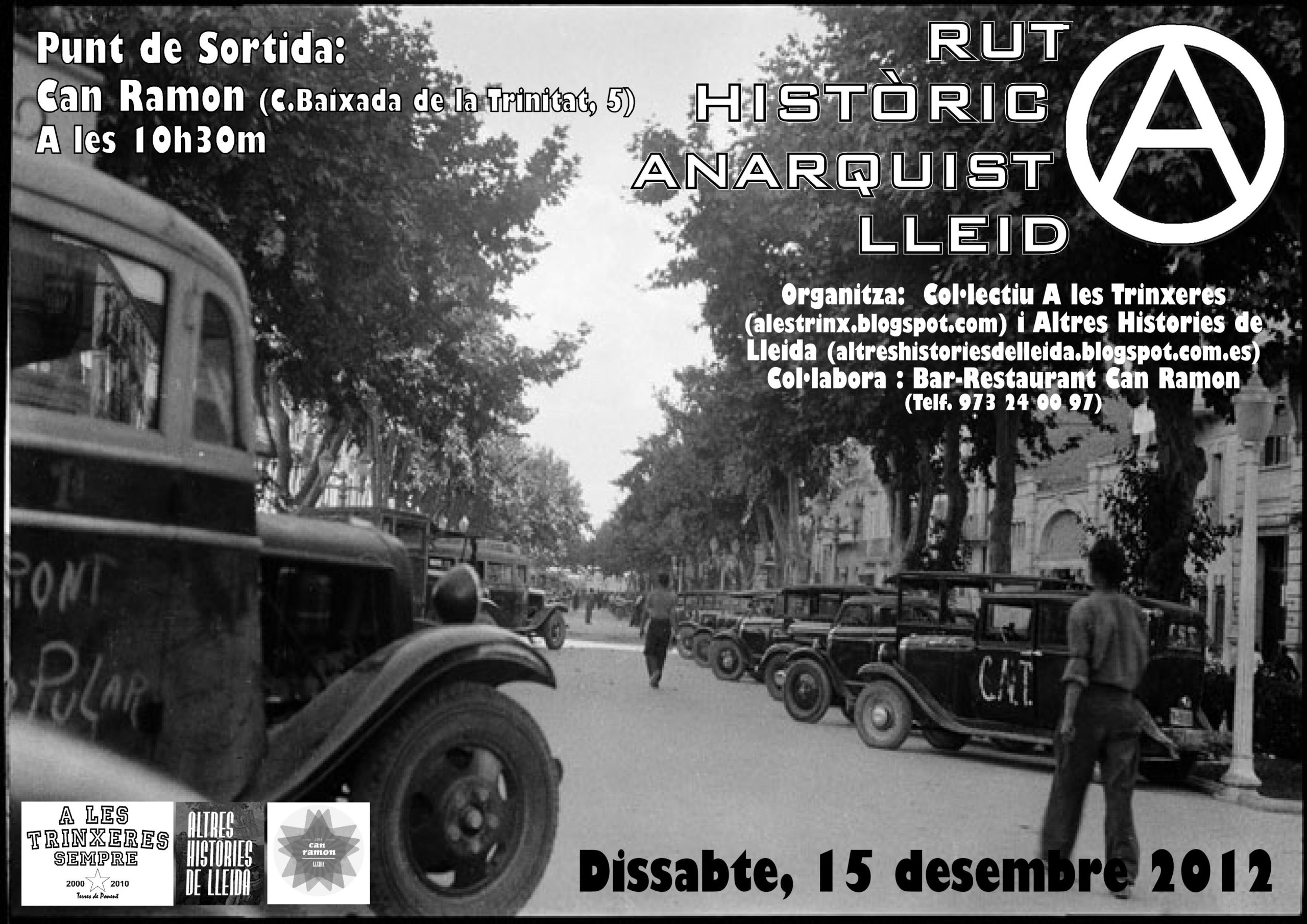 Cartell ruta anarquista Lleida