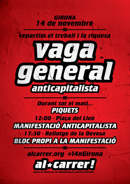 Cartell 14N a Girona