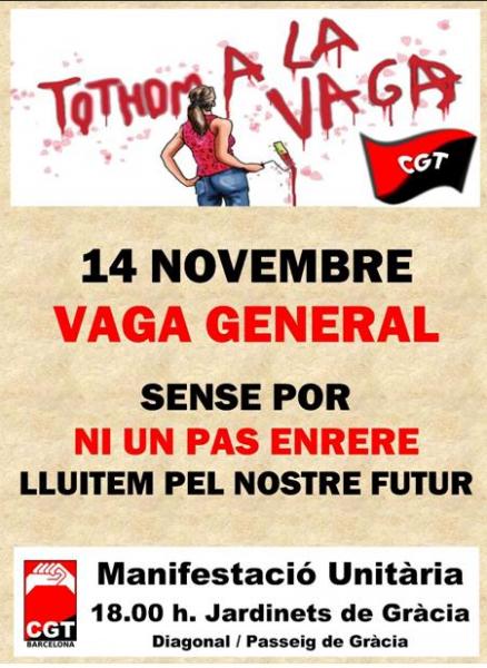 Manifestació 14N Barcelona