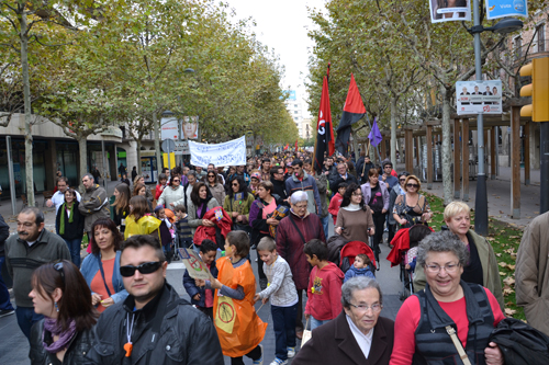 Manifestació 14N Vilafranca