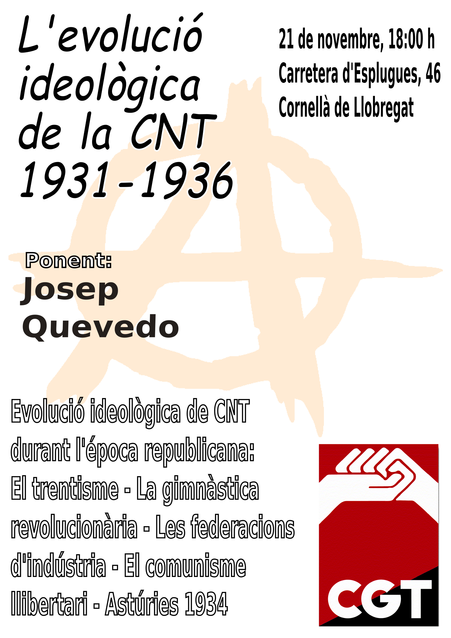 Cartell xerrada 21N