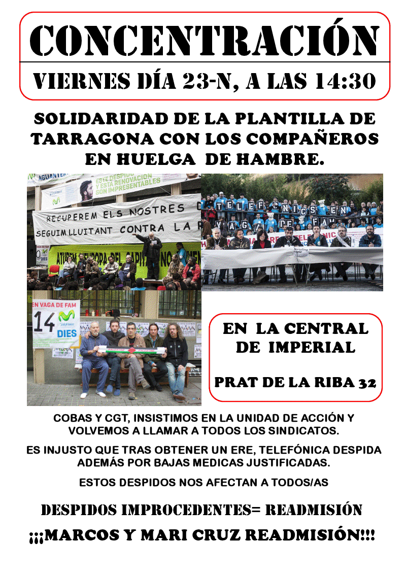 Cartell concentració