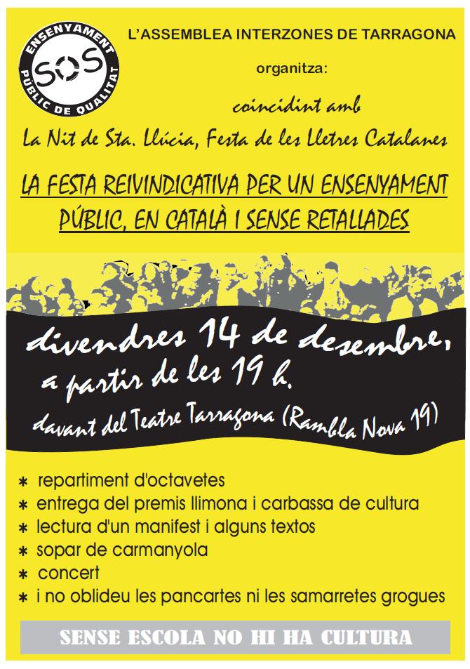 Cartell sopar retallat