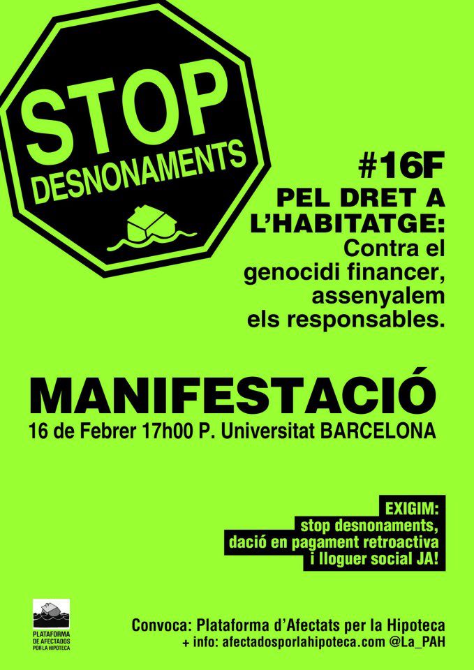 Cartell 16F Barcelona