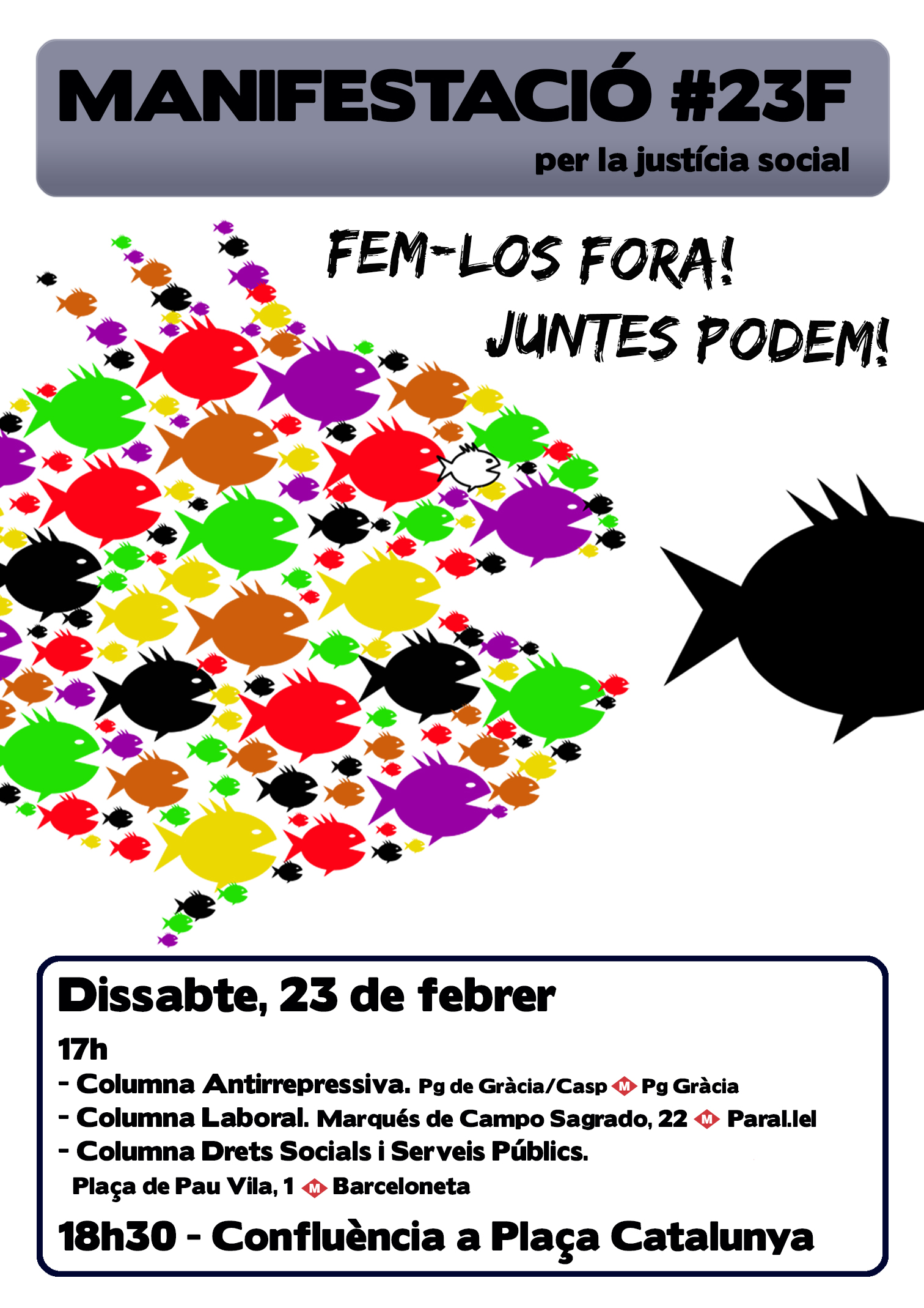 Cartell 23F a Barcelona