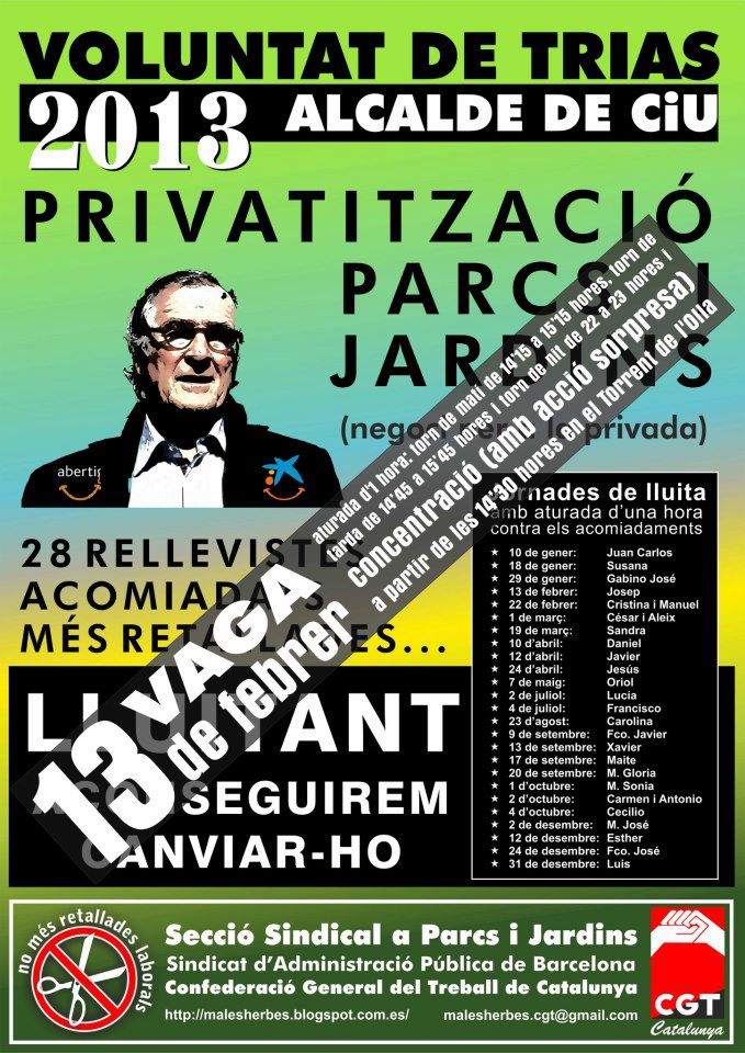 Cartell 13F Parcs i Jardins