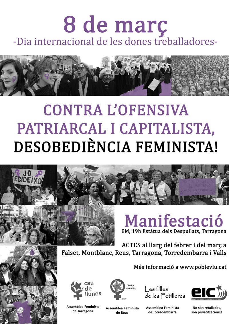 Cartell 8 març Tarragona