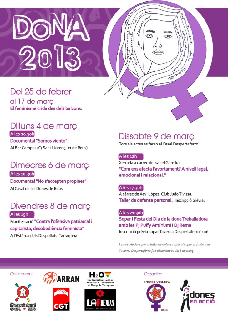 Cartell actes 8 març Reus