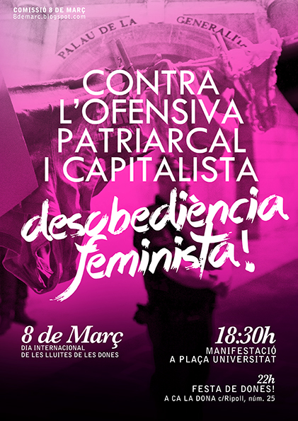 Cartell 8 de març Barcelona