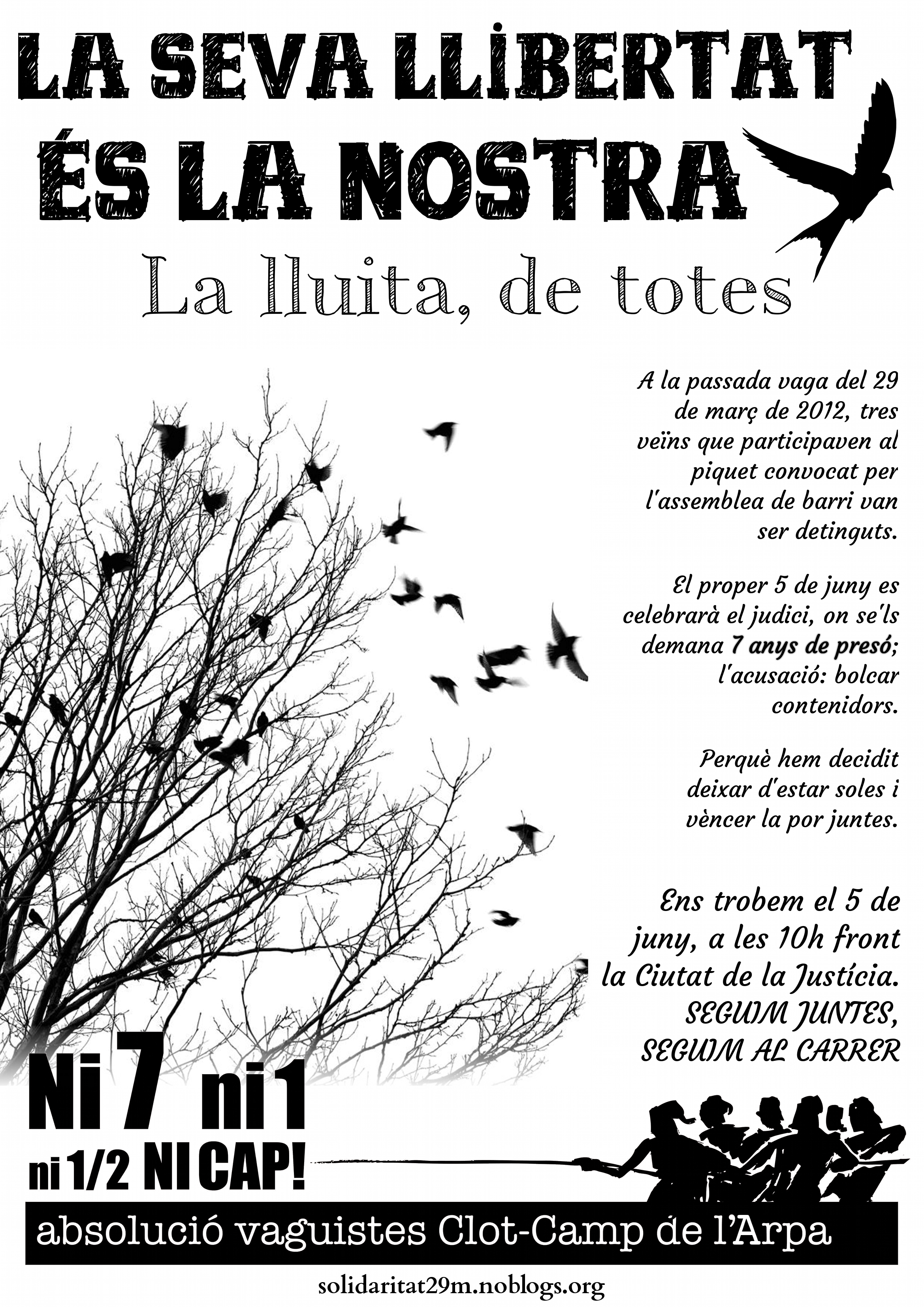 Cartell concentració 5 juny