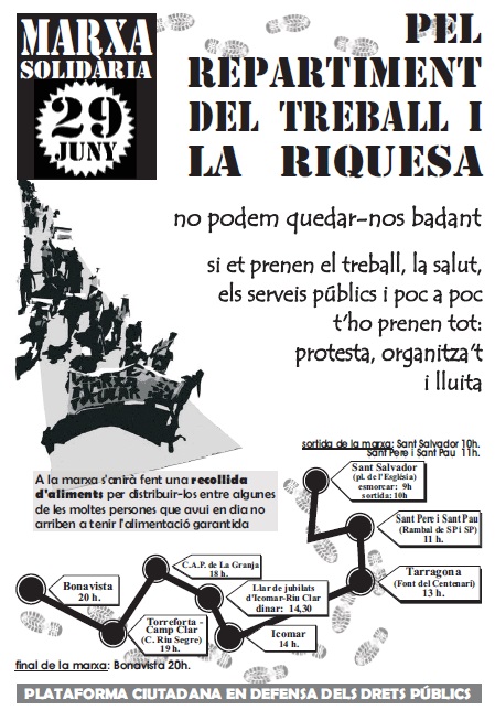 Cartell marxa 29J Tarragona