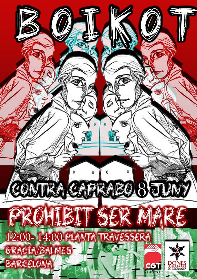Cartell concentració Caprabo