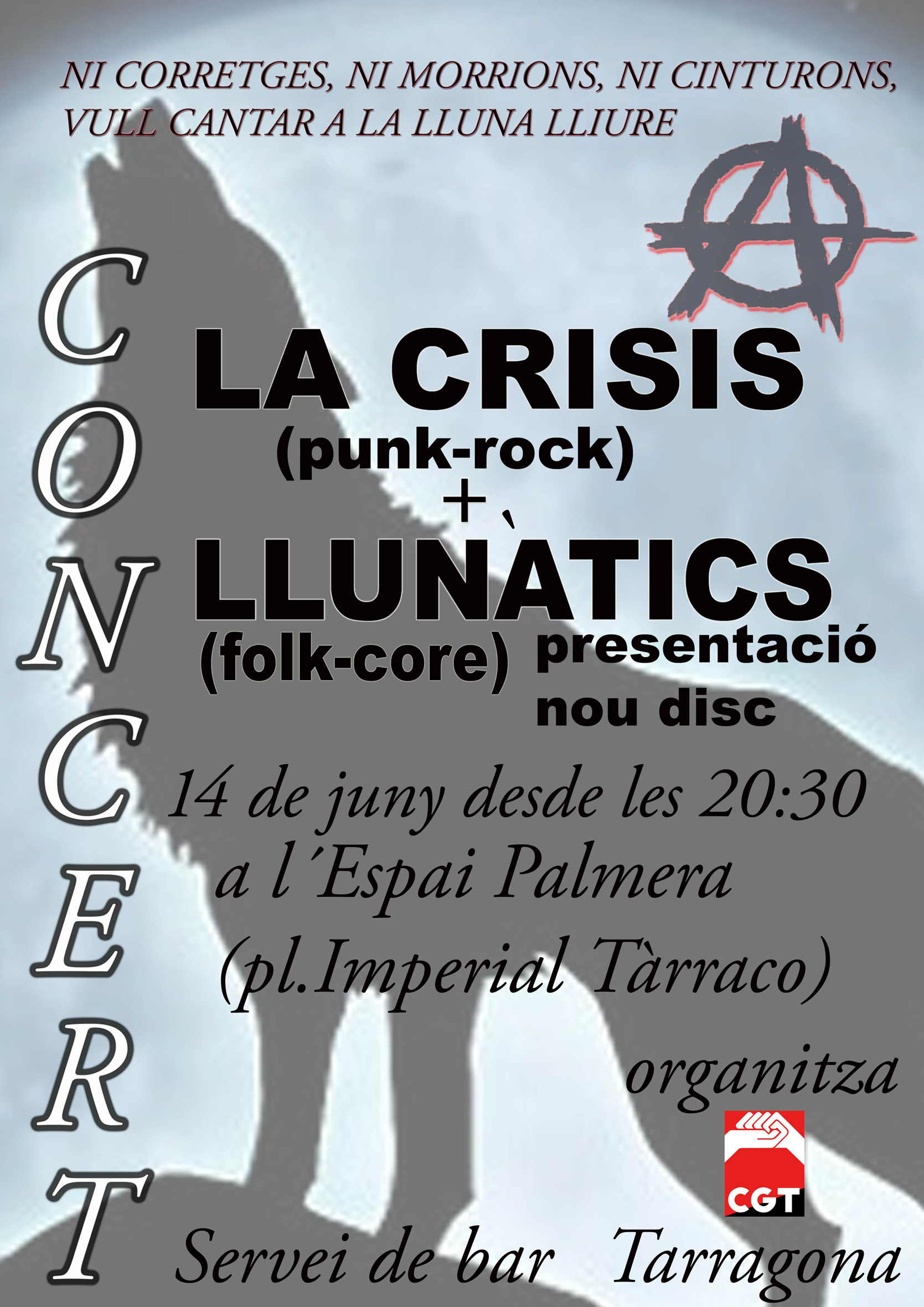 Cartell concert Tarragona