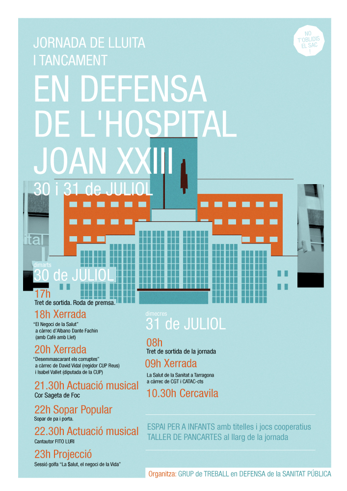 Cartell activitats tancada Joan XXIII