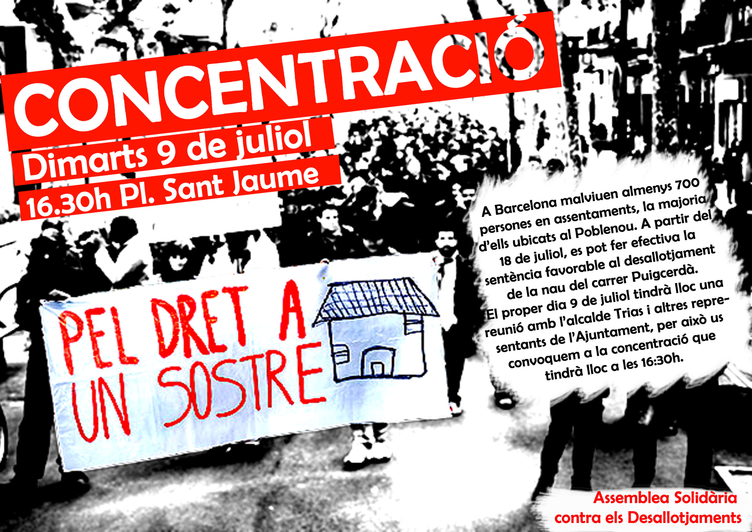 Cartell concentració 9 juliol