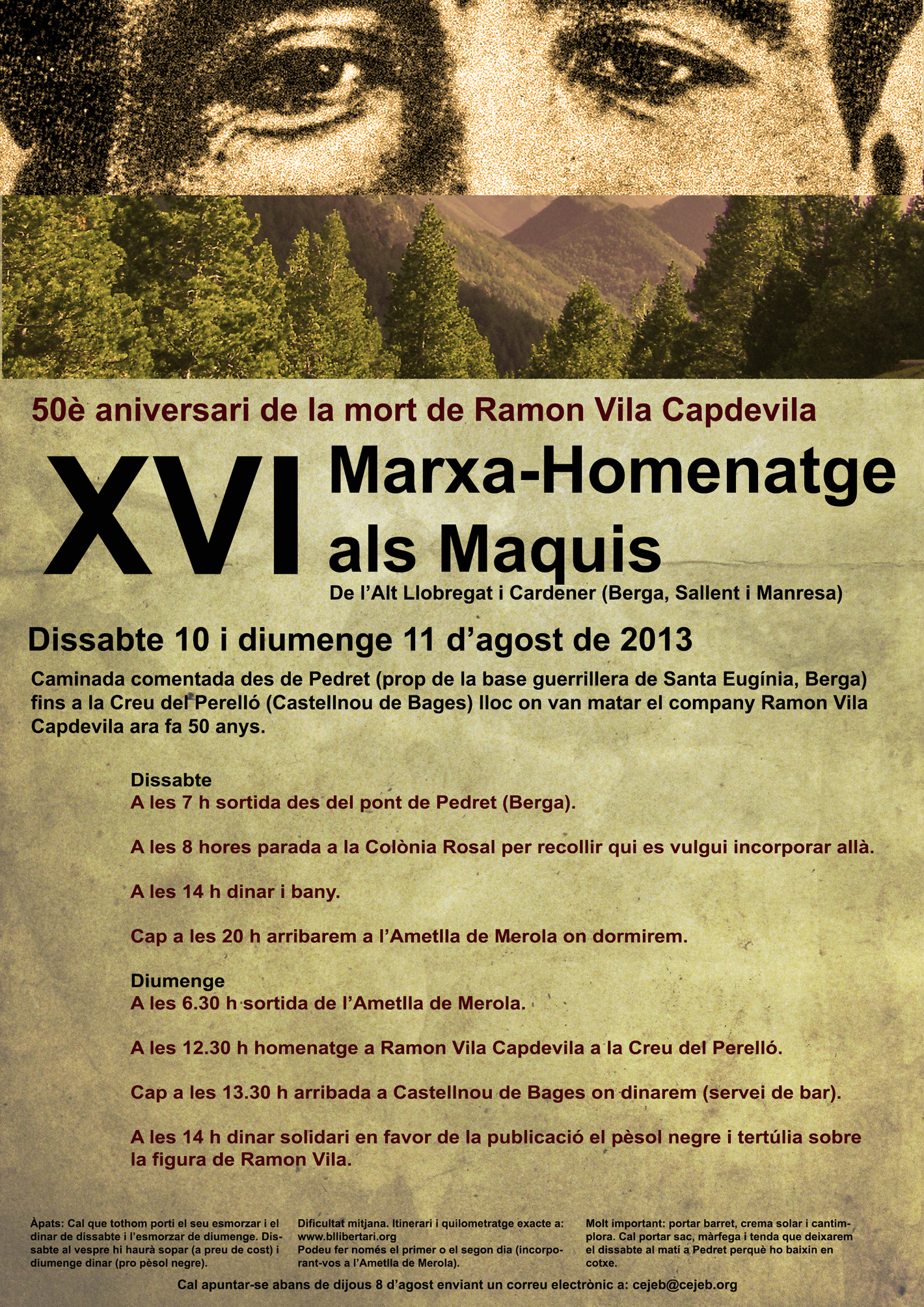 Cartell XVI Marxa dels Maquis