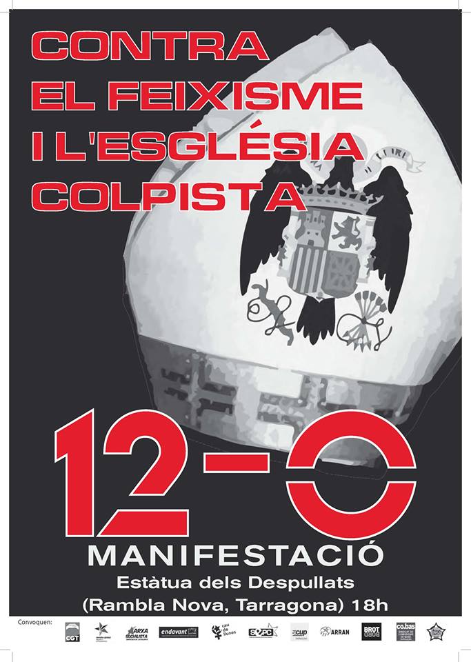 Cartell manifestació beatificacions