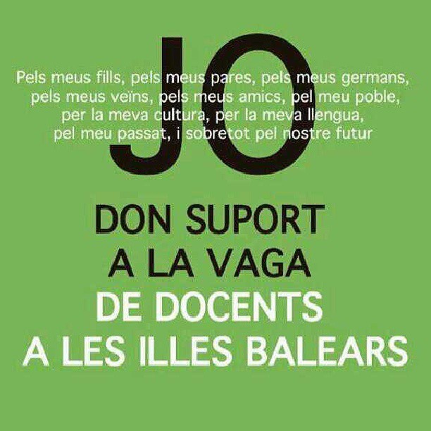 Jo dono suport a la vaga