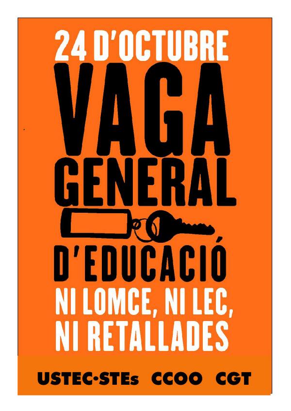 Cartell vaga 24 d'octubre