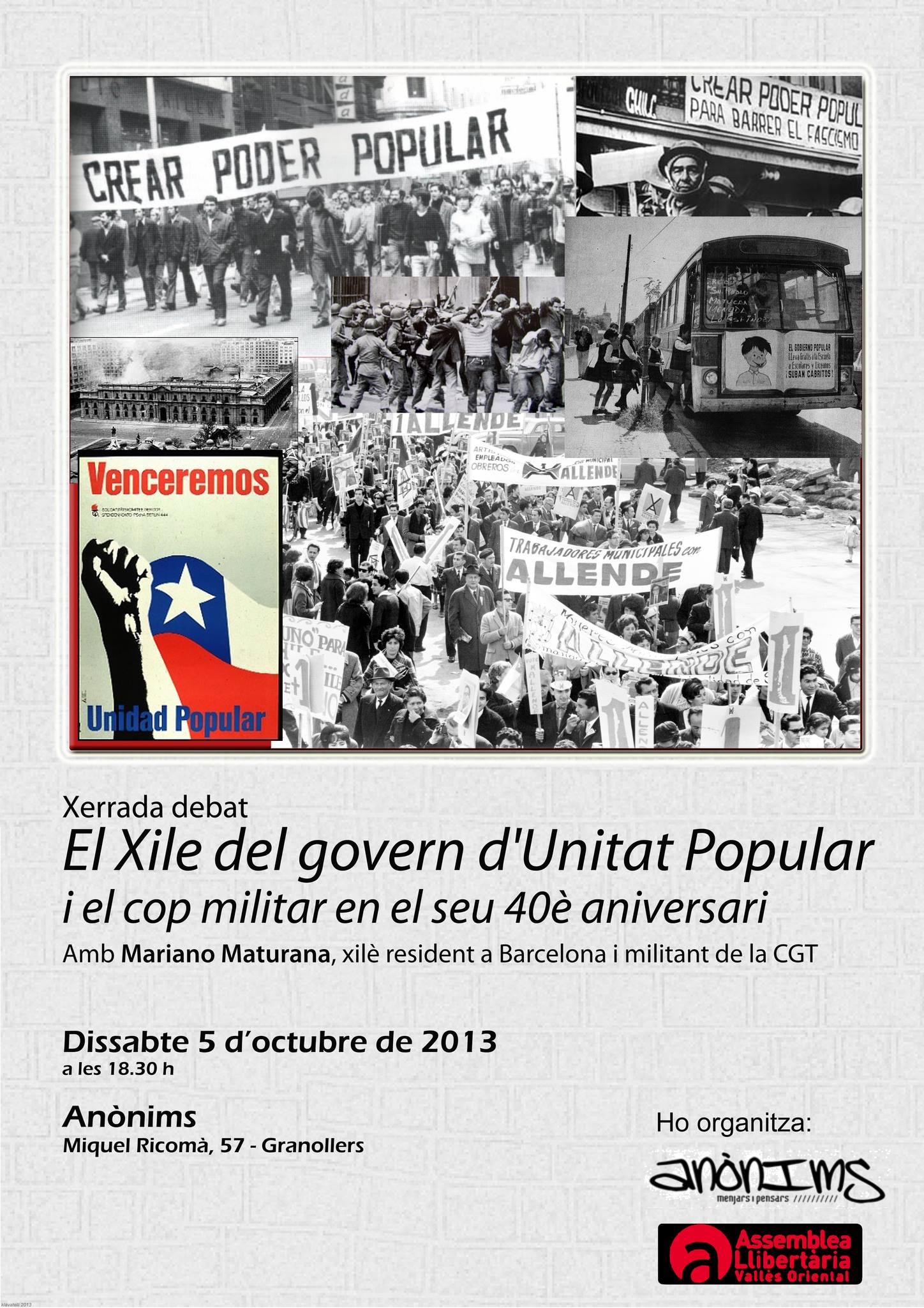 Cartell xerrada Xile