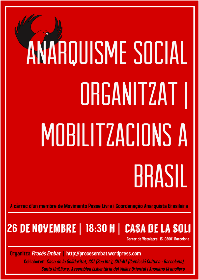 Xerrada 26N Barcelona