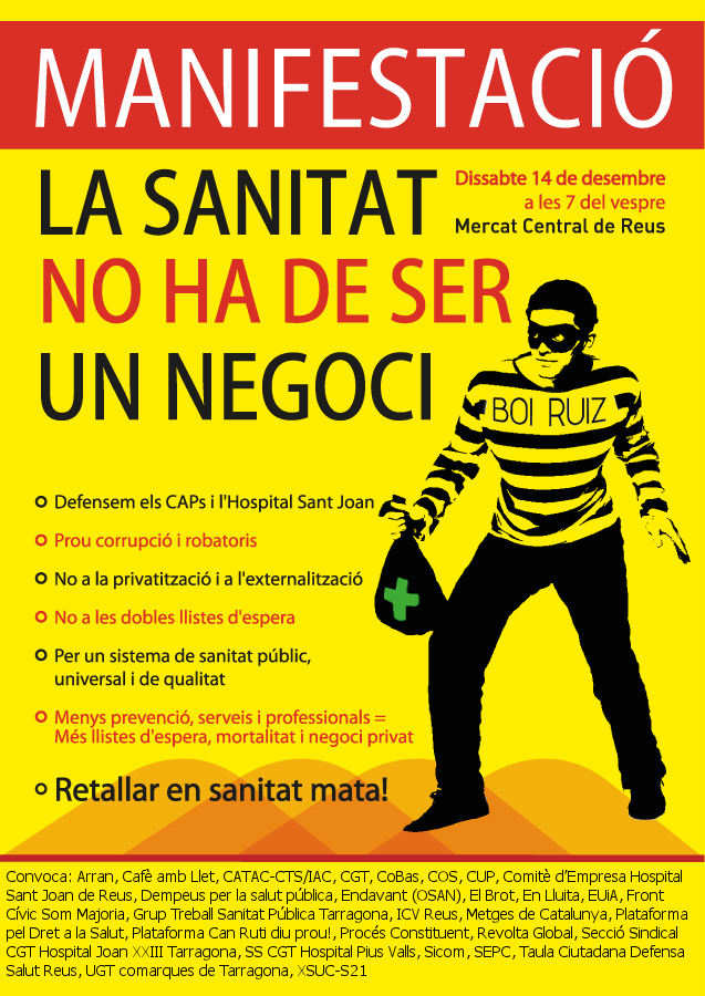 Manifestació 14D Reus